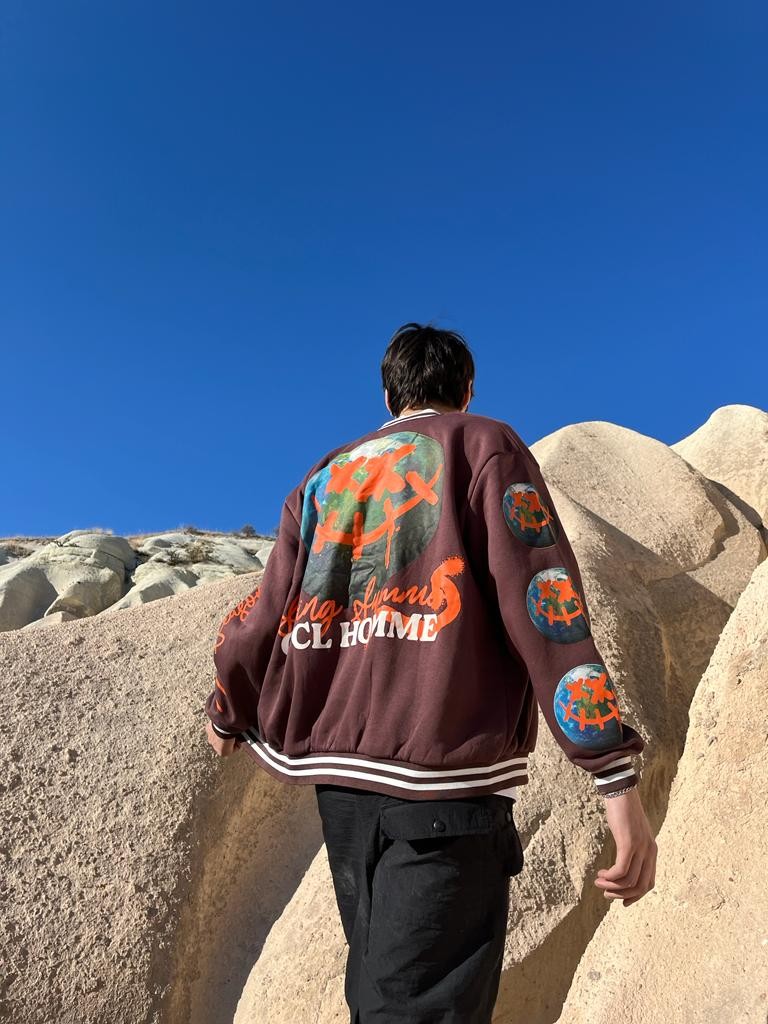 Ofcl Homme Brown Premium Kolej Ceket 