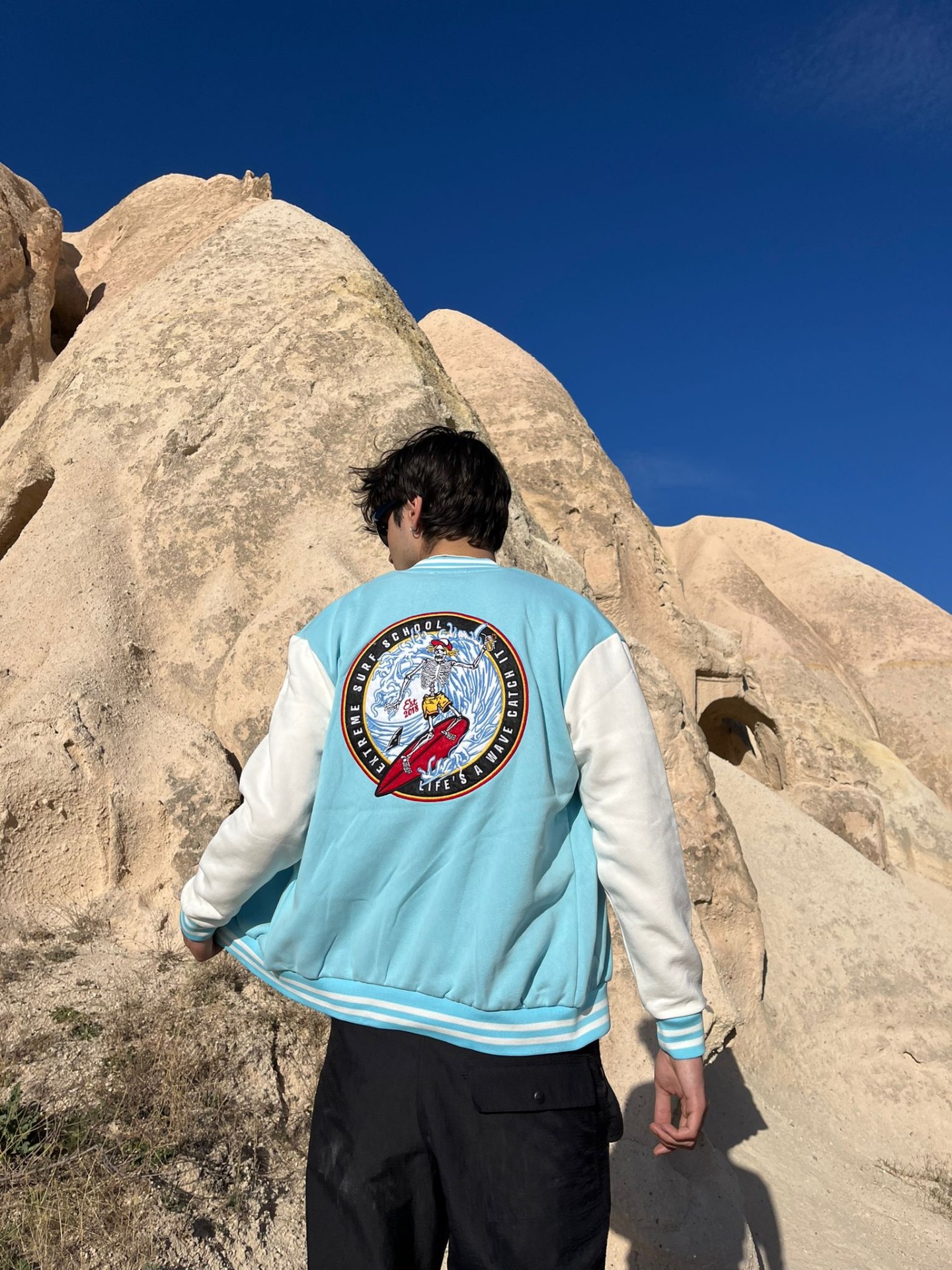 California Baby Blue Premium Kolej Ceket 