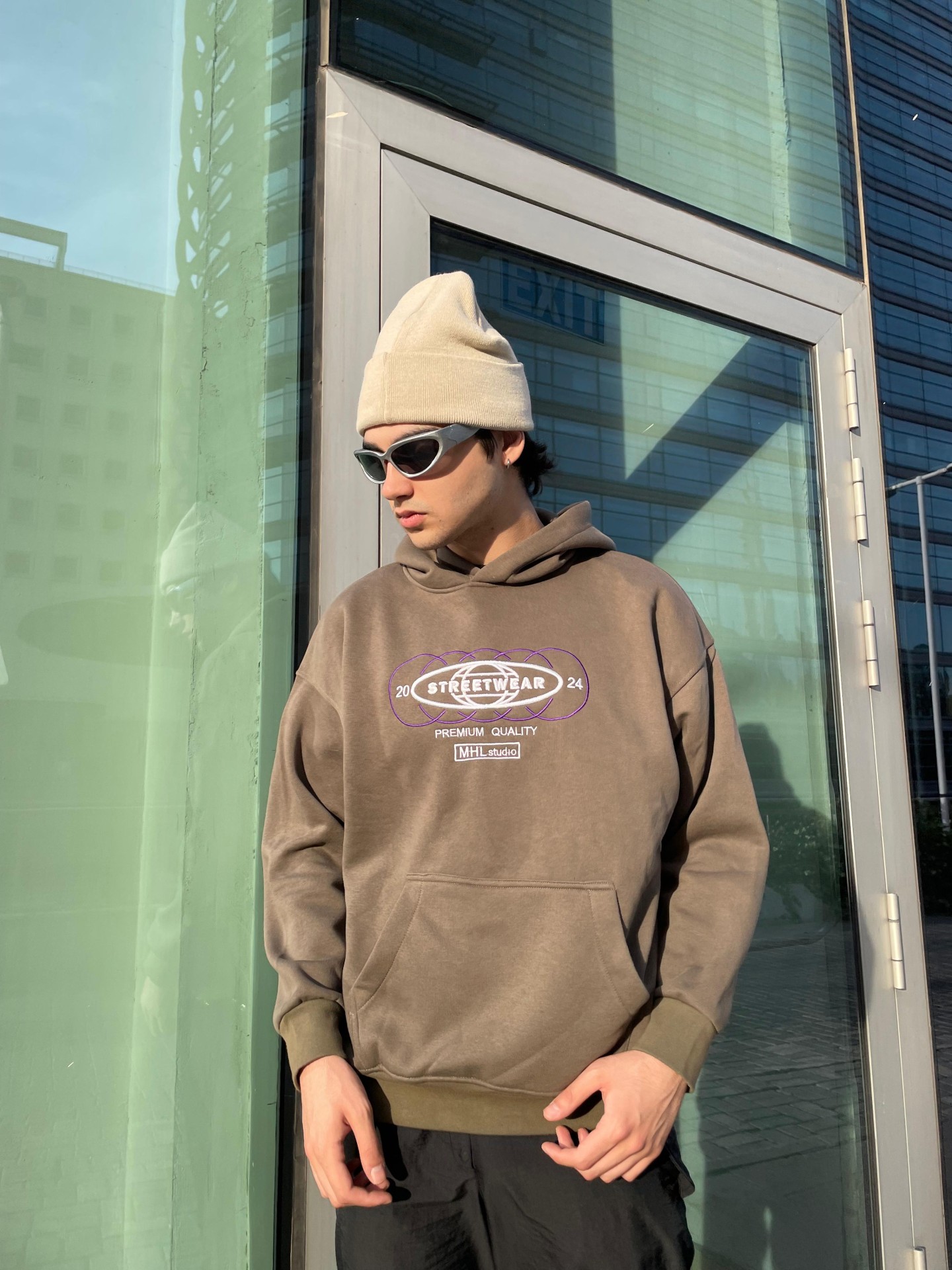 Mhl Streetwear Premium Green Hoodie