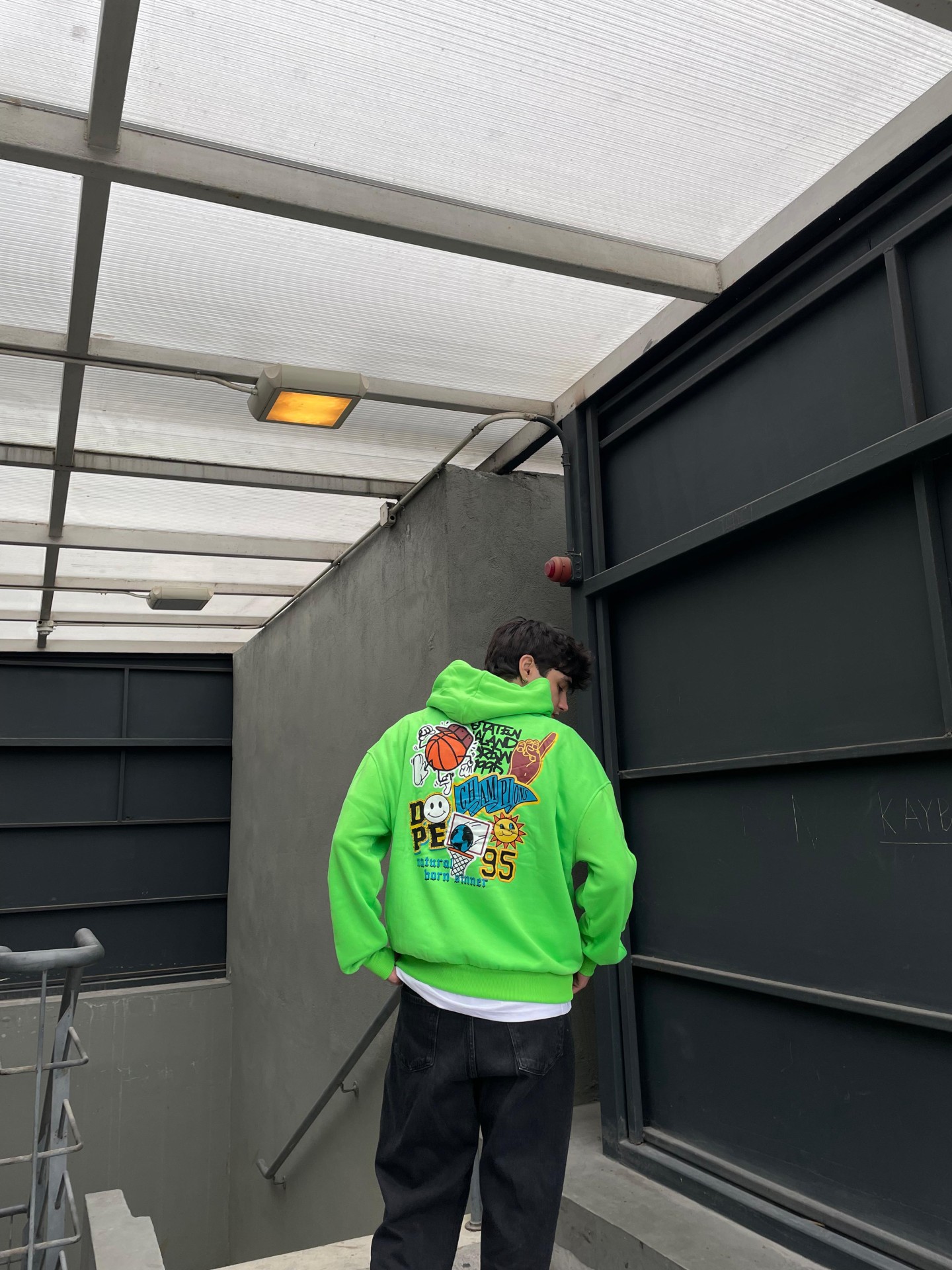 Natural Born Green Hoodie