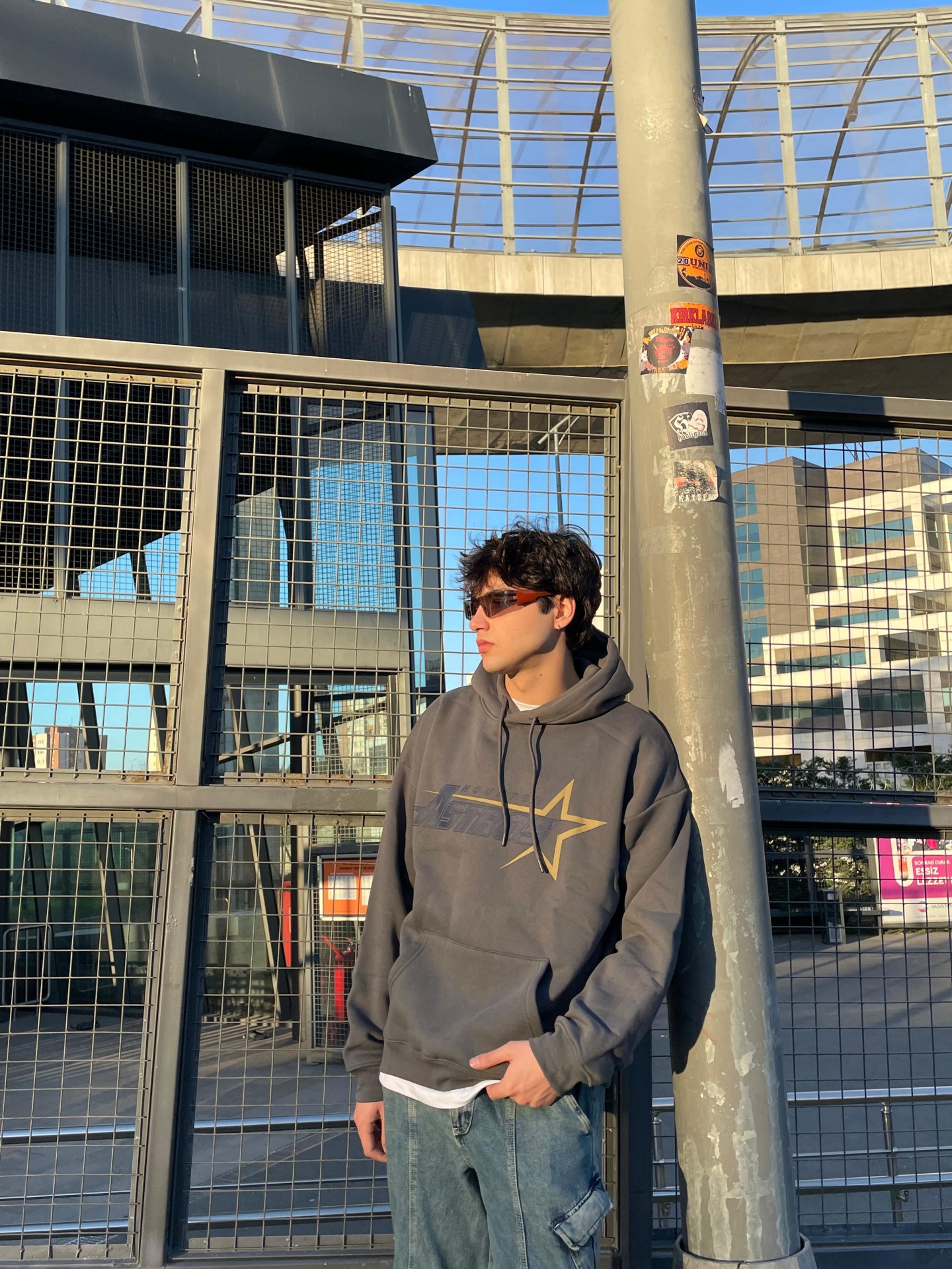 Houston Astros Füme Oversize Hoodie