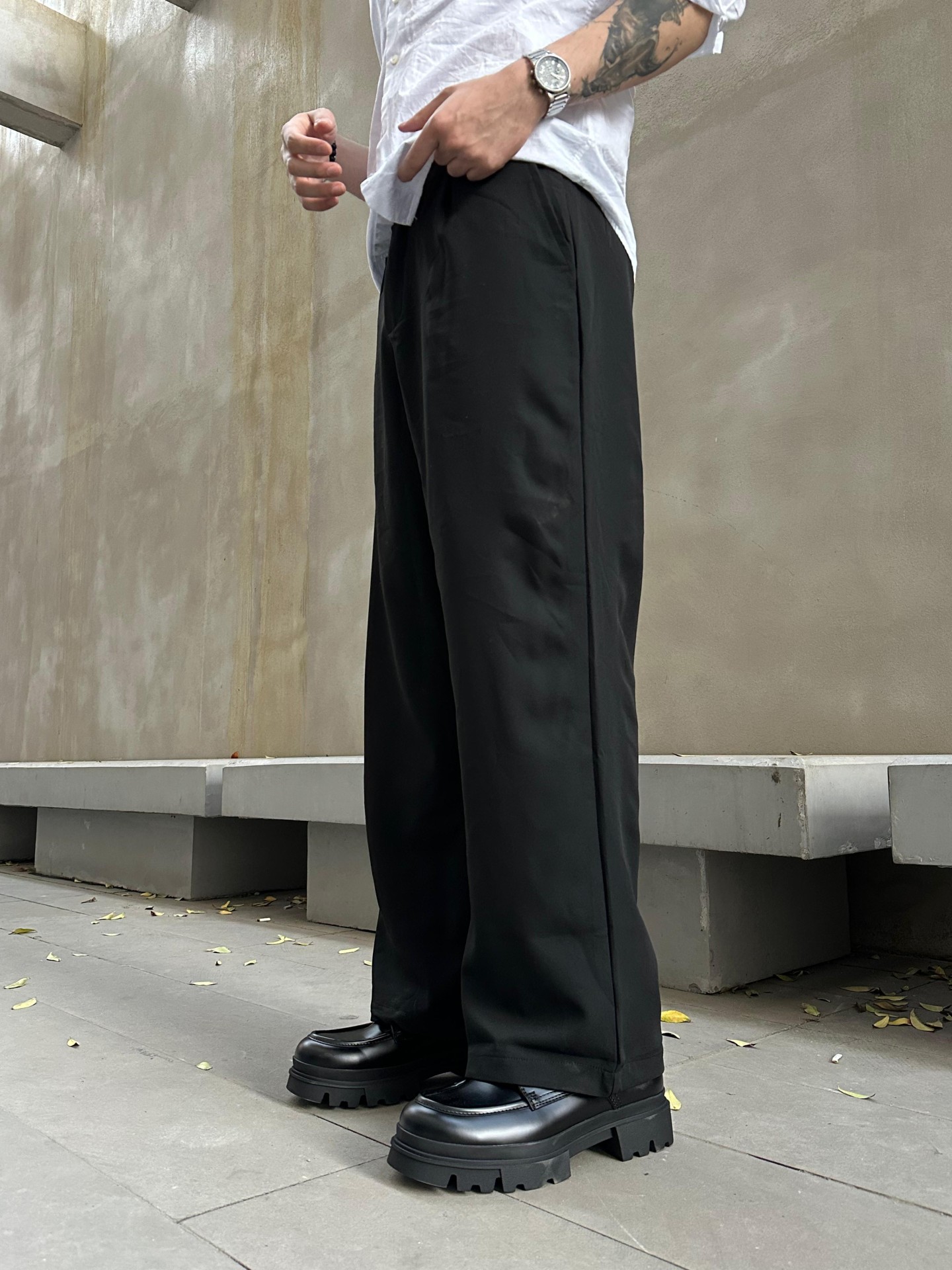 Siyah Baggy Pantalon 