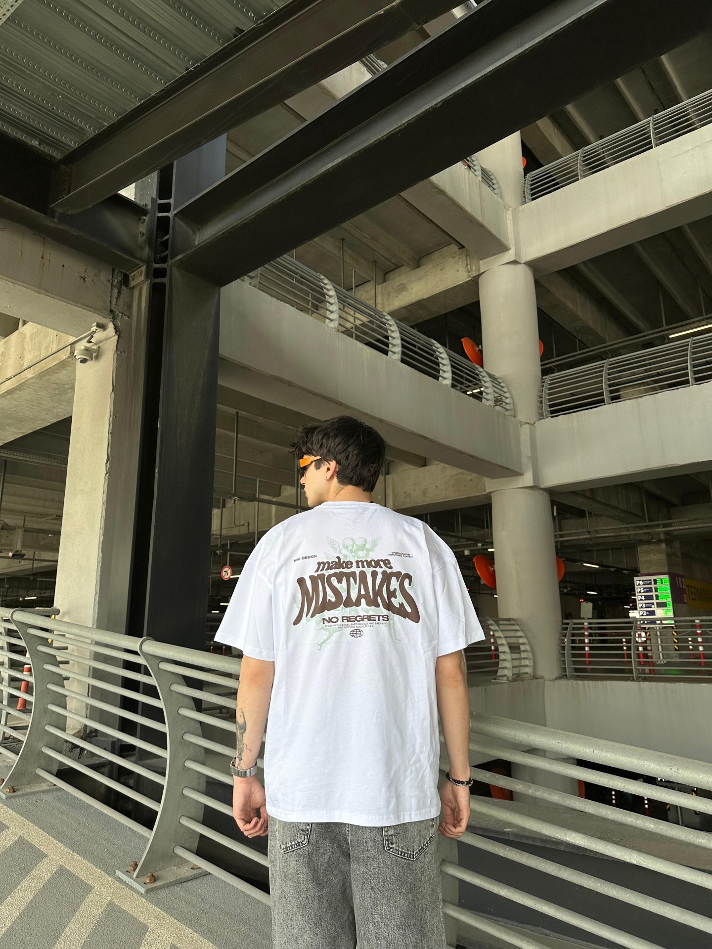 Make More Mistakes Print White Tshirt 