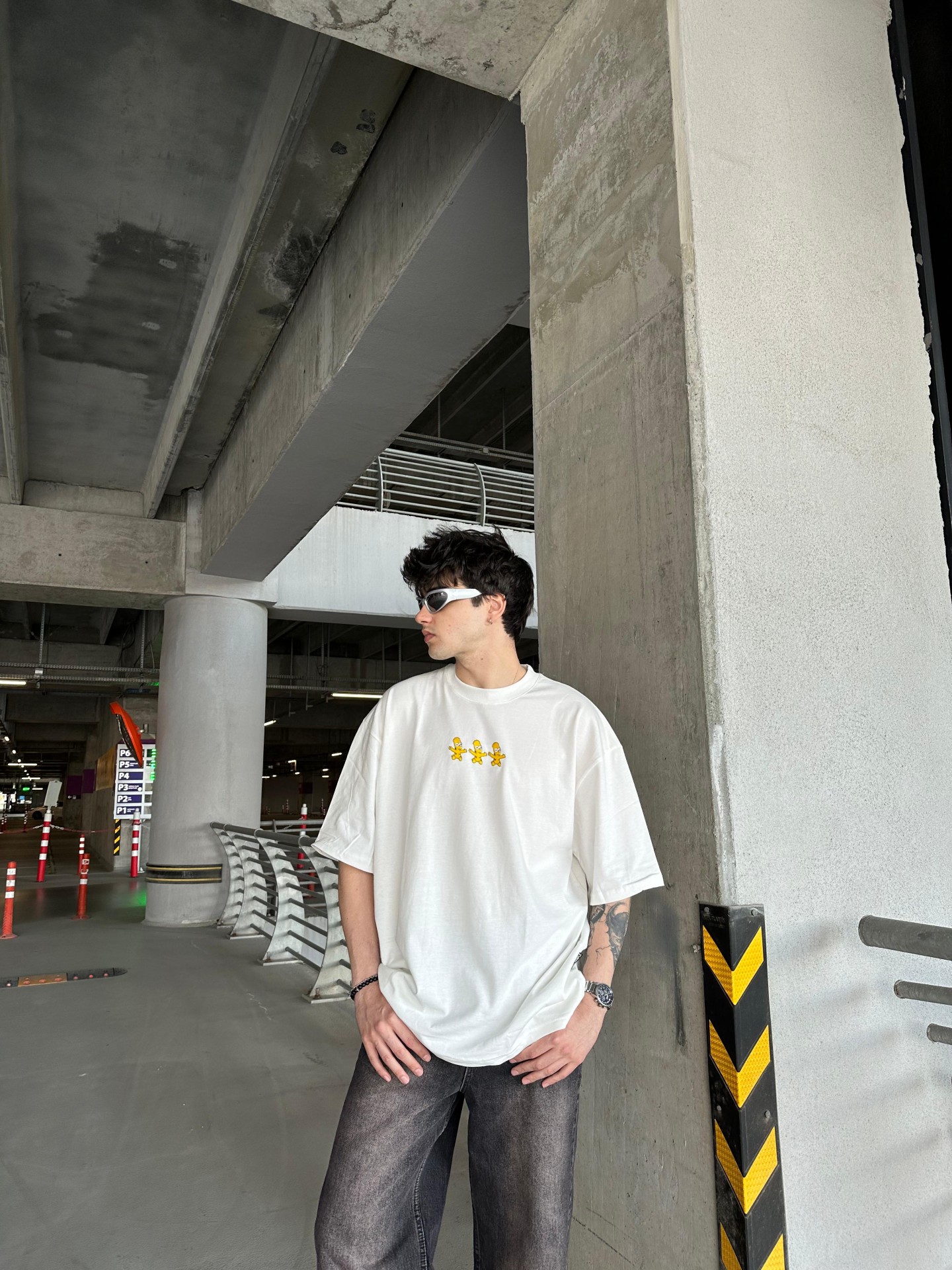 The Simpsons Detail White T-Shirt