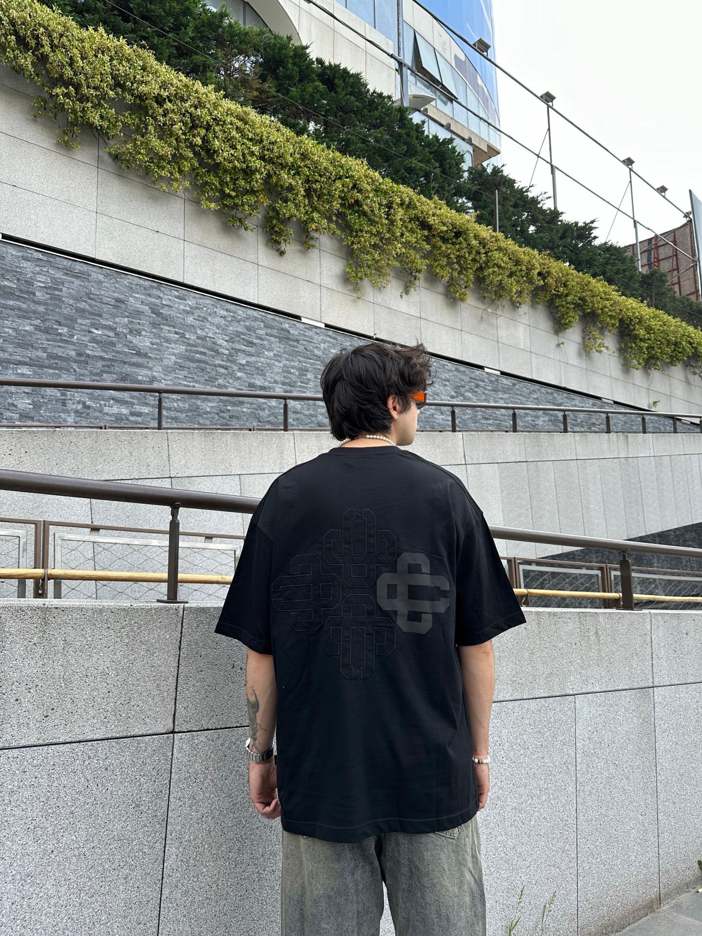 Couture Club Back Print Black T-Shirt 