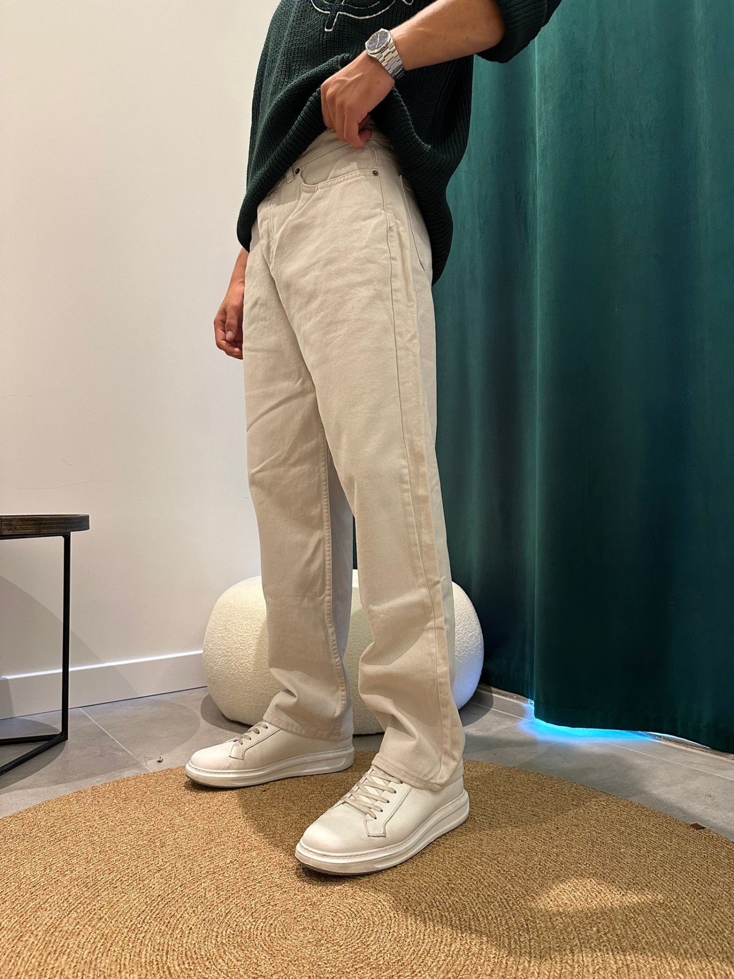 Beigie Basic Baggy Jean