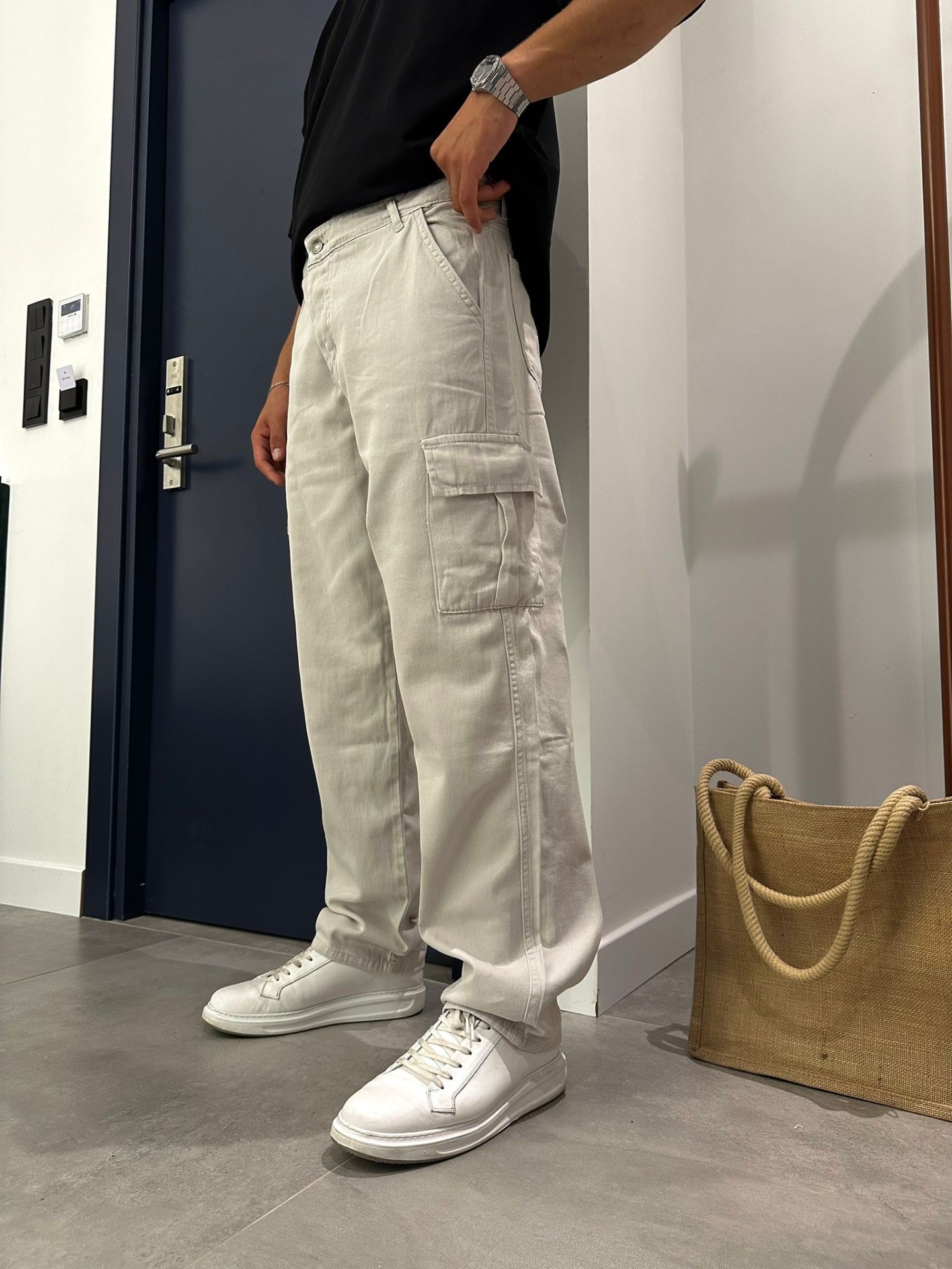 Beigie Basic Cargo Pantolon