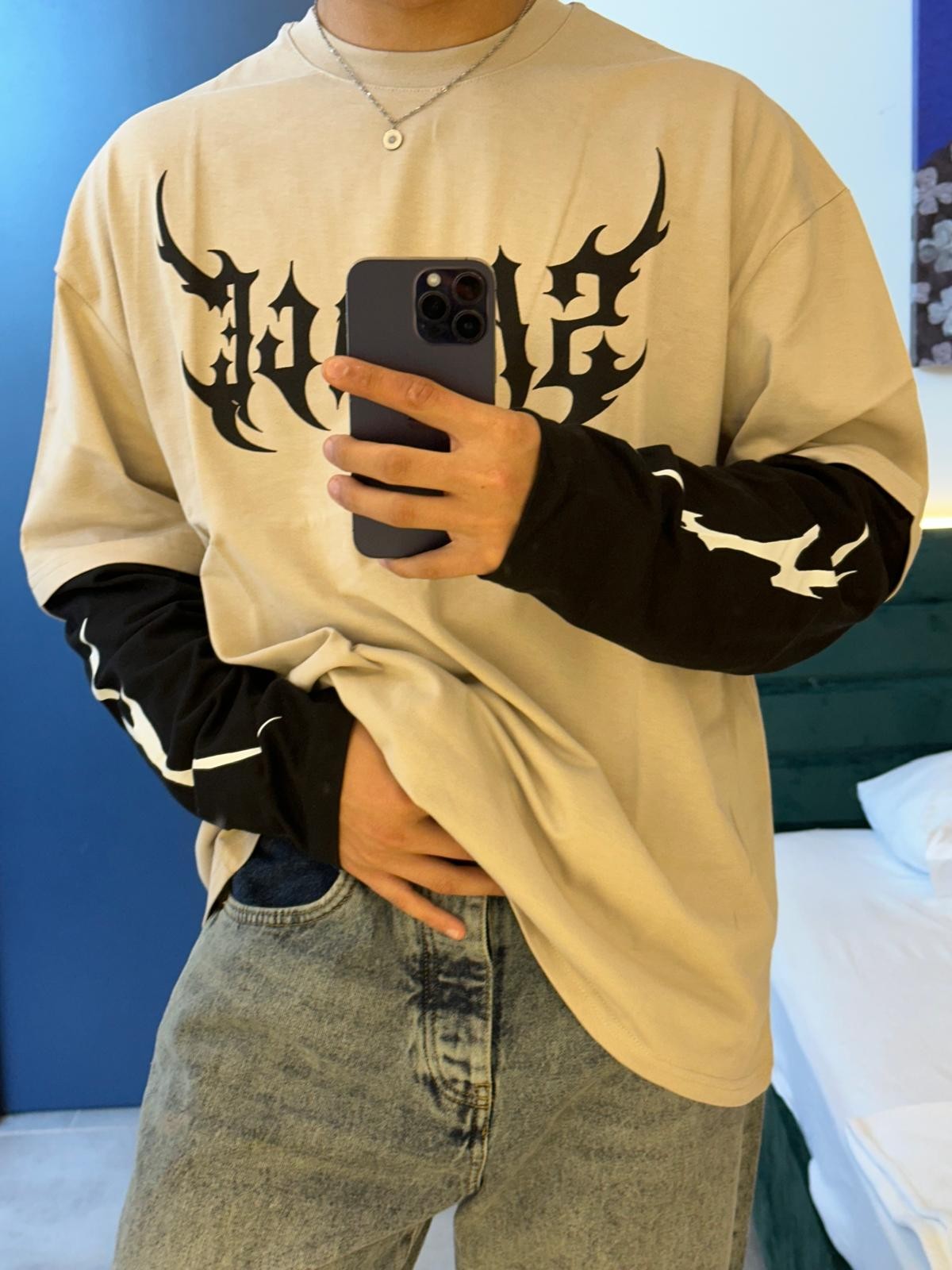 Savage Print Brown Longsleeve