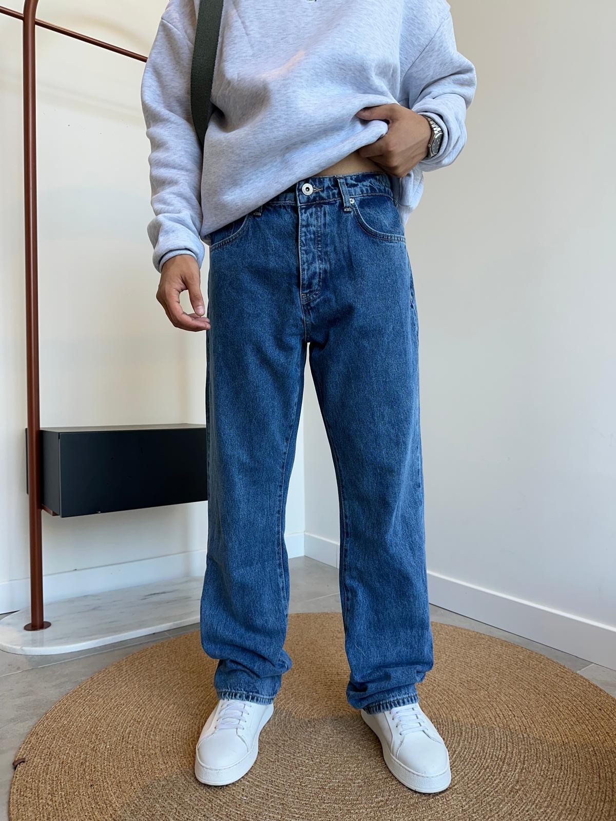 Grj Style Dark Blue Baggy Jean