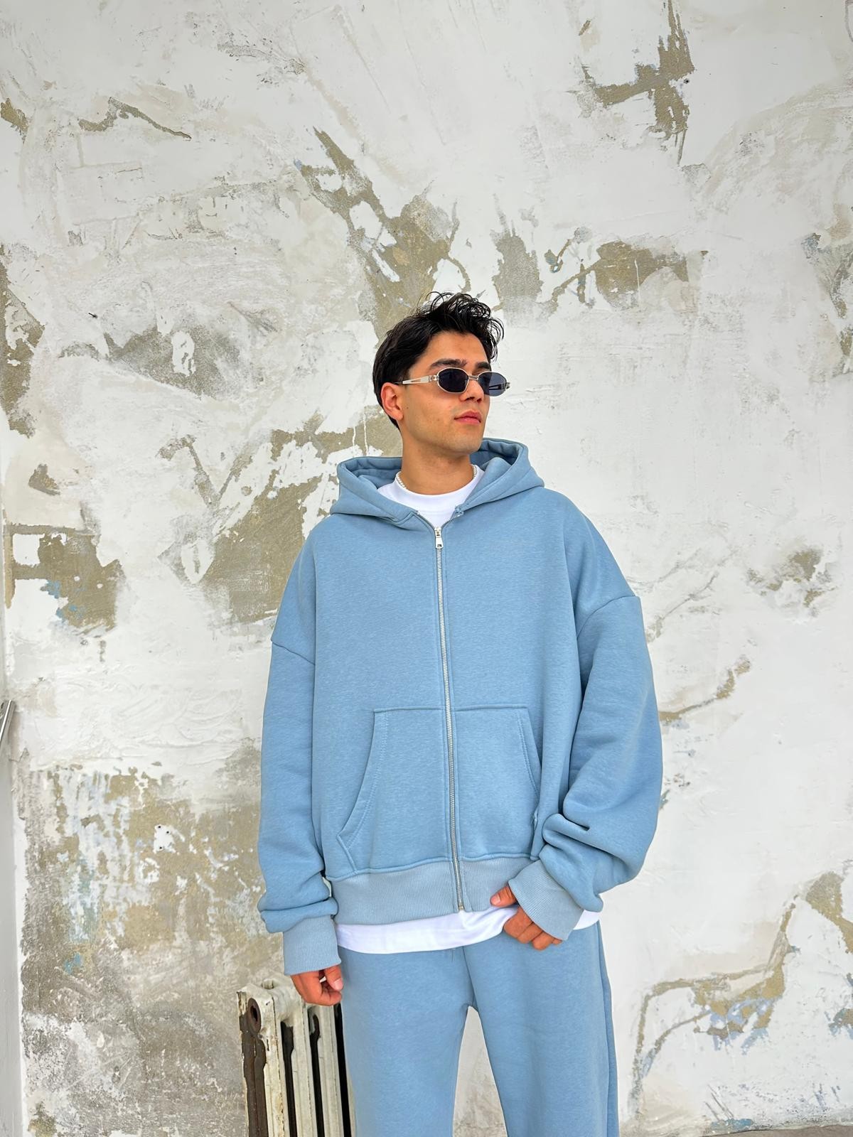 Prada Mavisi Oversize Basic Zip Hoodie 