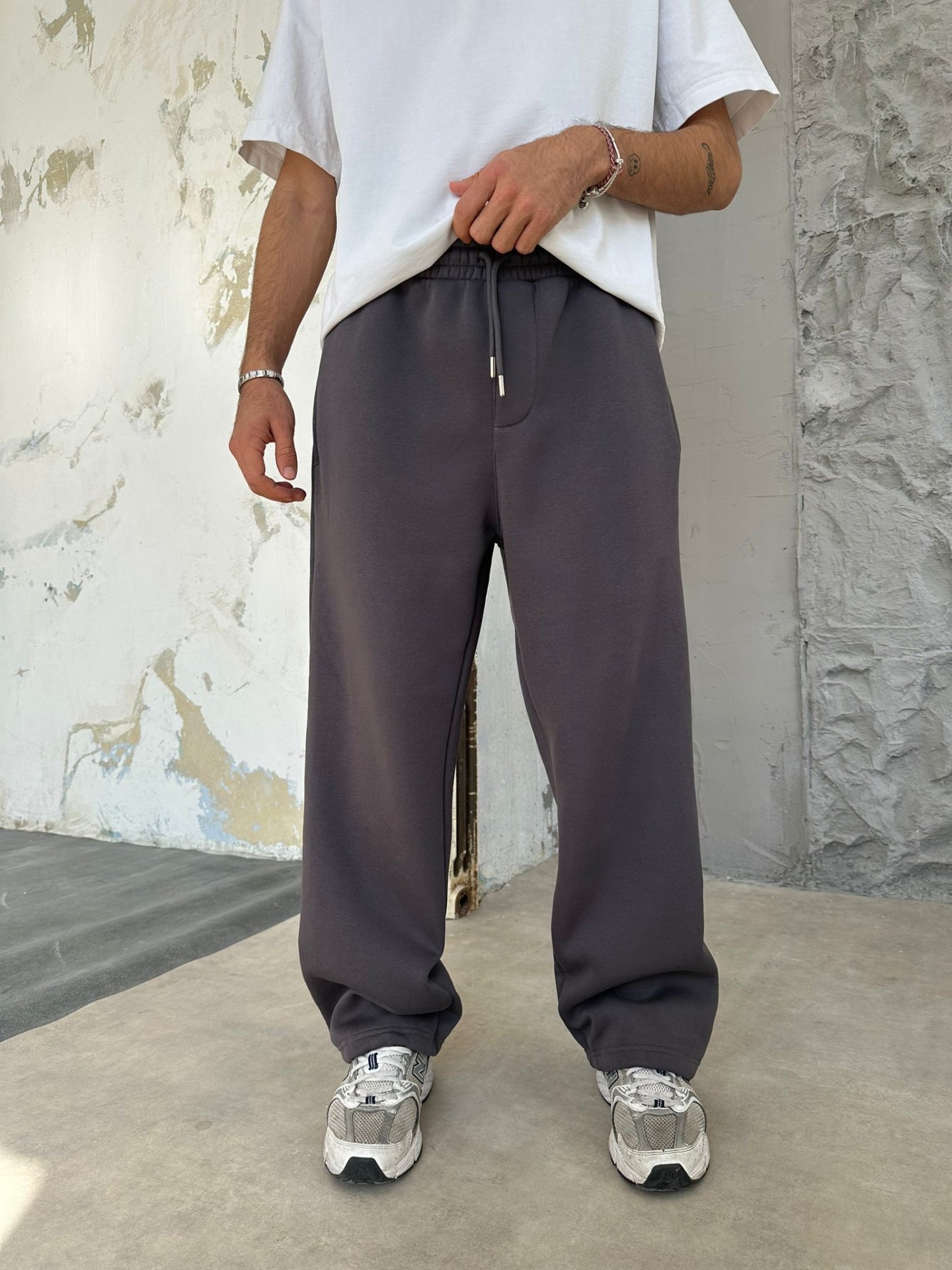 Antrasit Baggy Oversize Eşofman