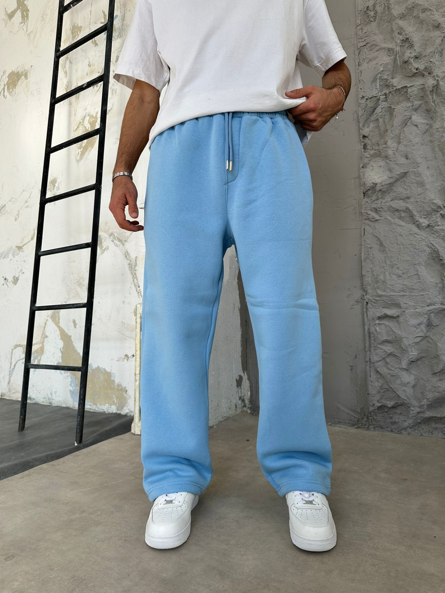 Bebe Mavisi Baggy Oversize Eşofman 