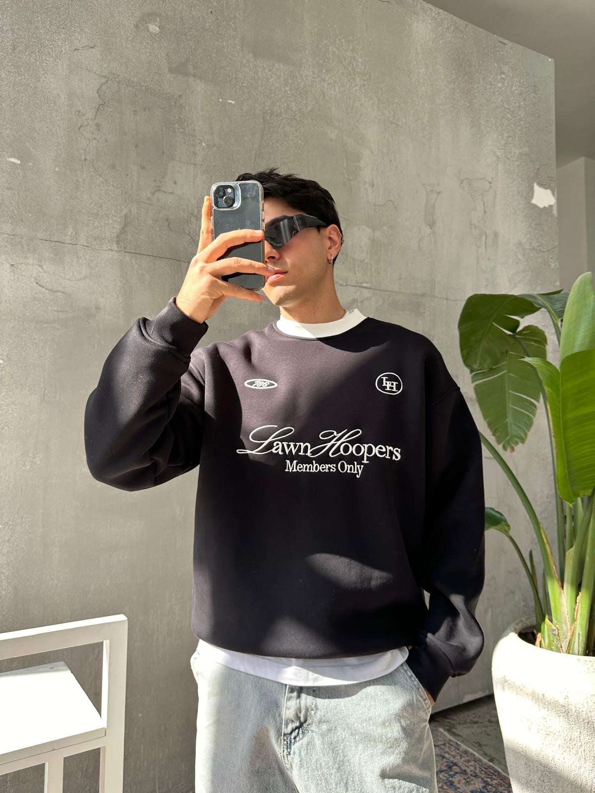 Lawn Hoopers Siyah Sweatshirt 