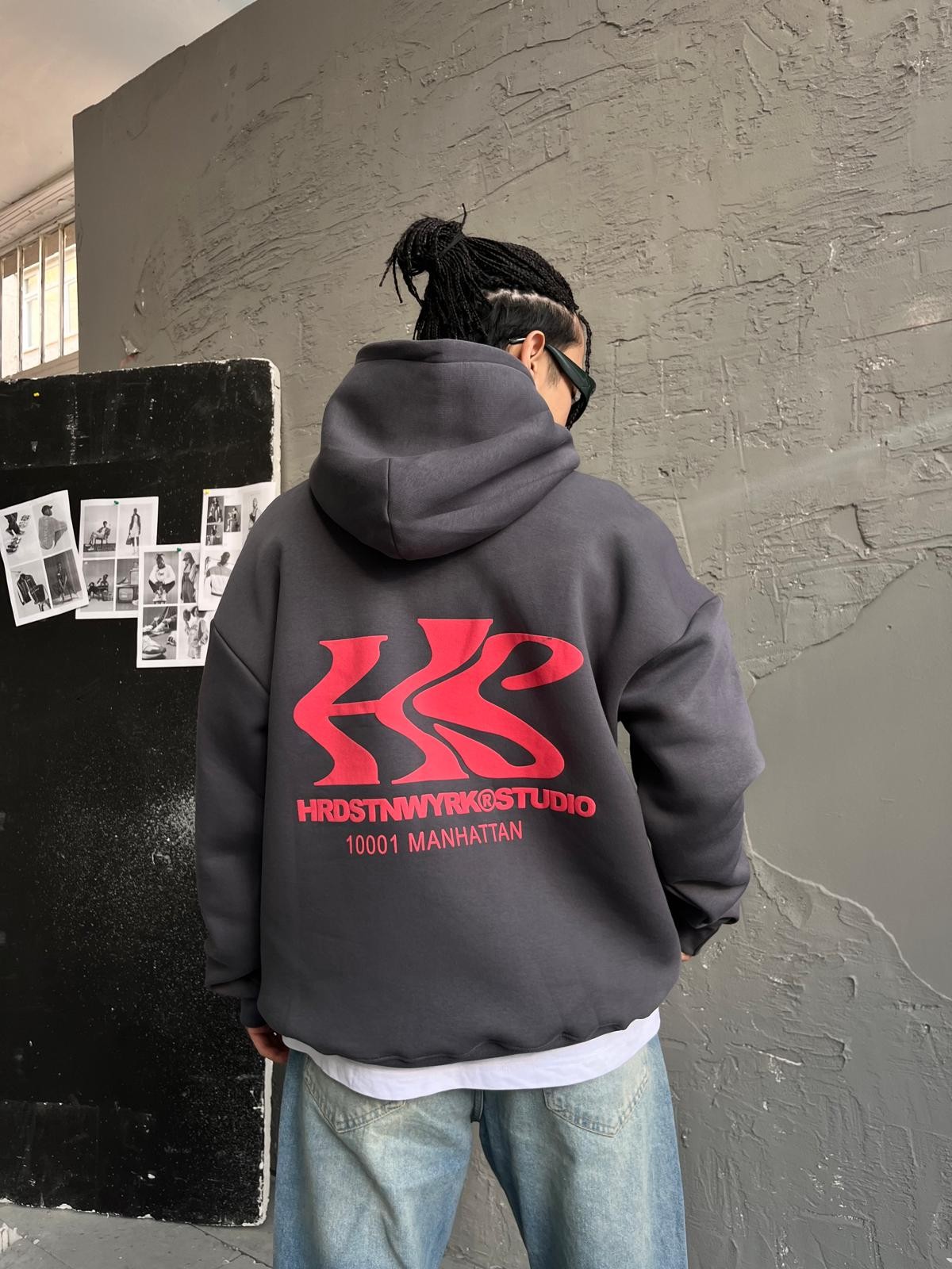 Hardstone Newyork Füme Hoodie 