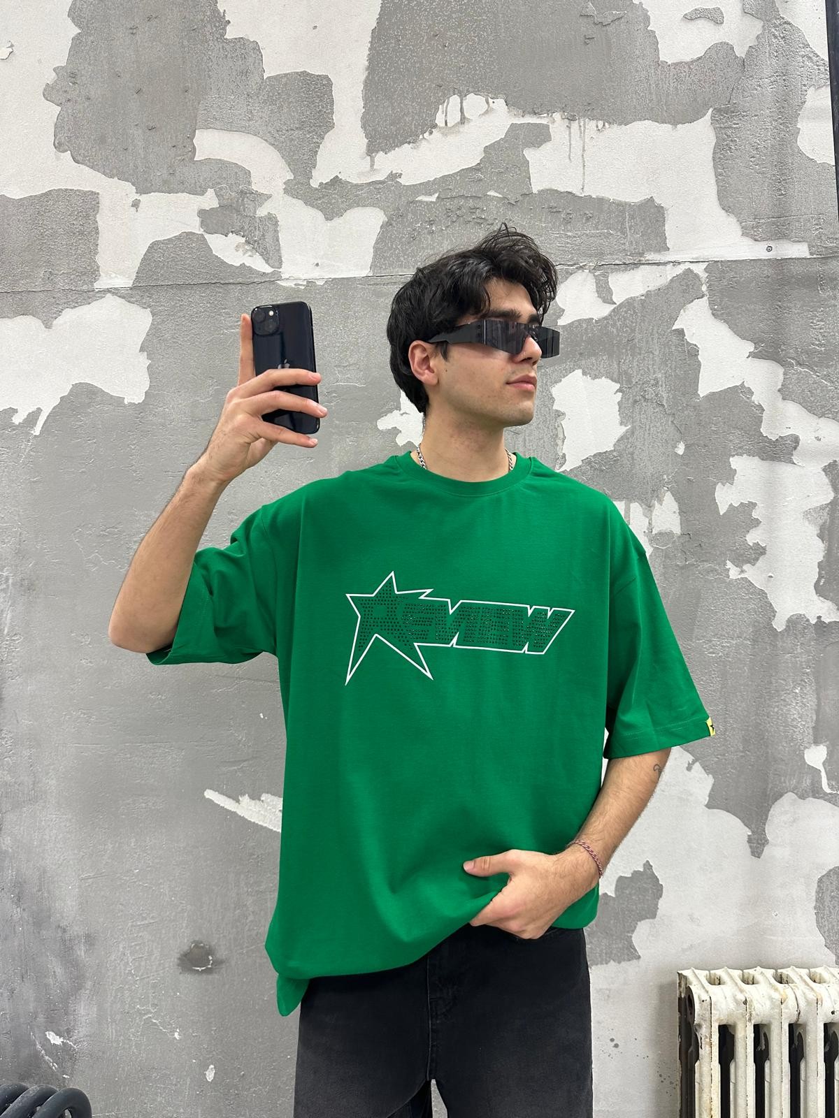 Review Star Taş Detail Green T-shirt