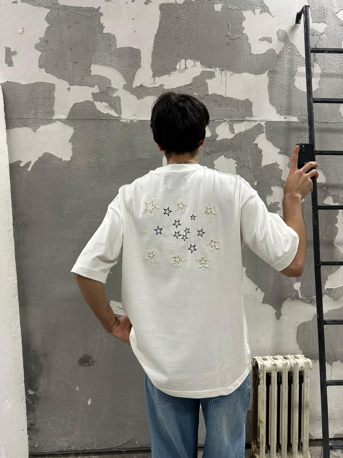 RW Star Drop Back White T-Shirt