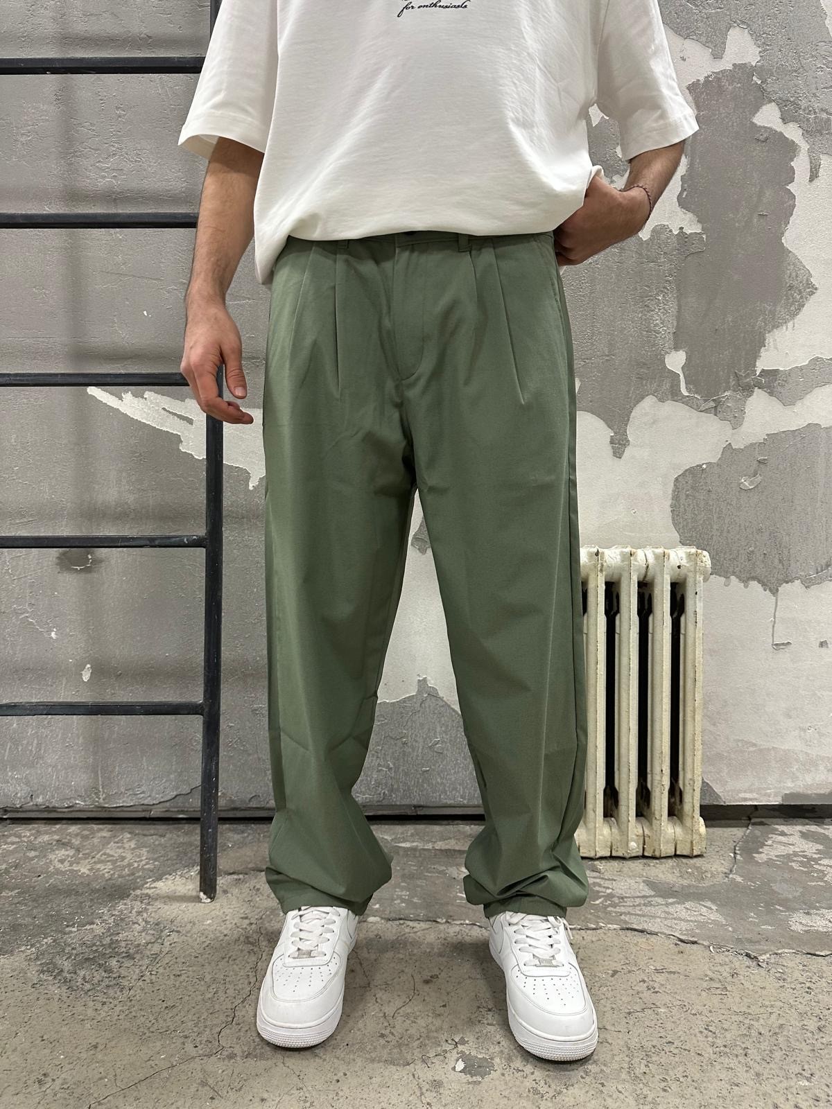 Yeşil Kumaş Pantolon