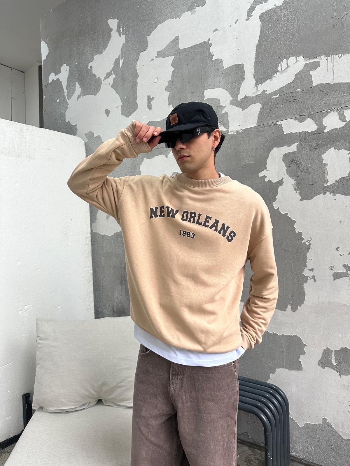 New Orleans Bej Sweatshirt