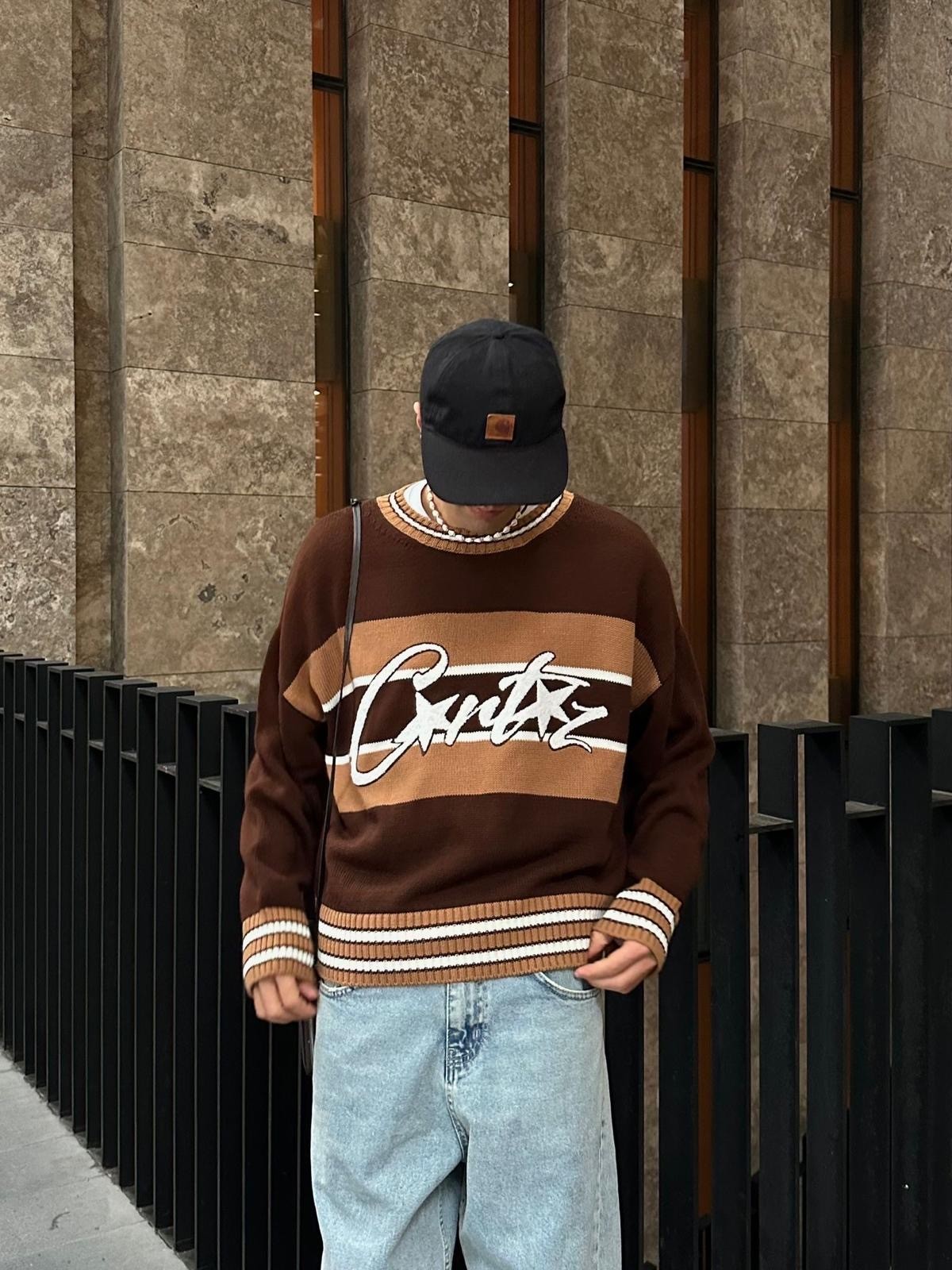 Cartez Kahve Örgü Triko