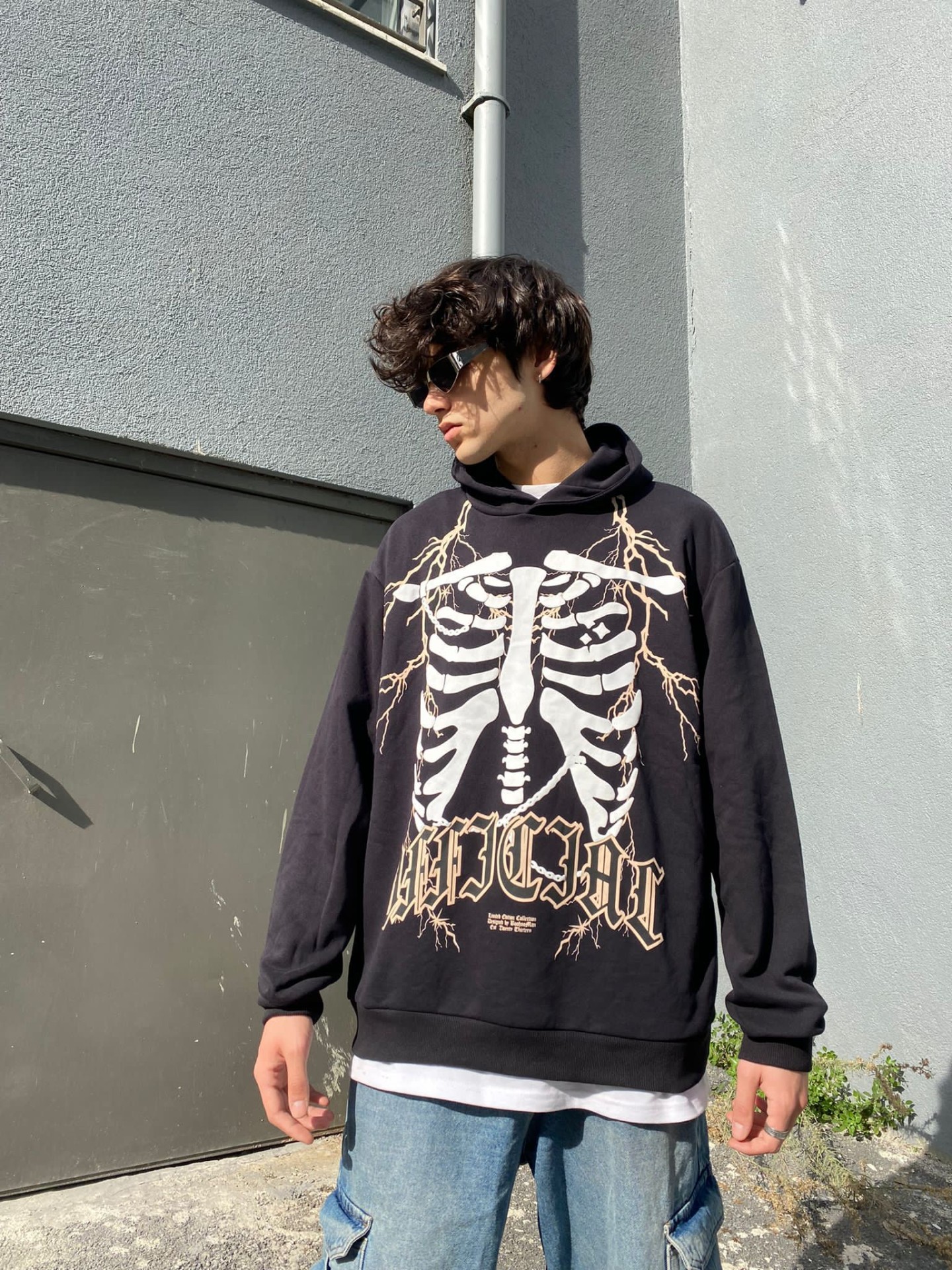 Official Skeleton Print Hoodie