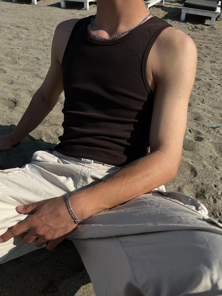 Acı Kahve Tank Top Atlet 